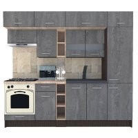 Bucatarie BIGMAR 250 A Wenge / Decor K352
